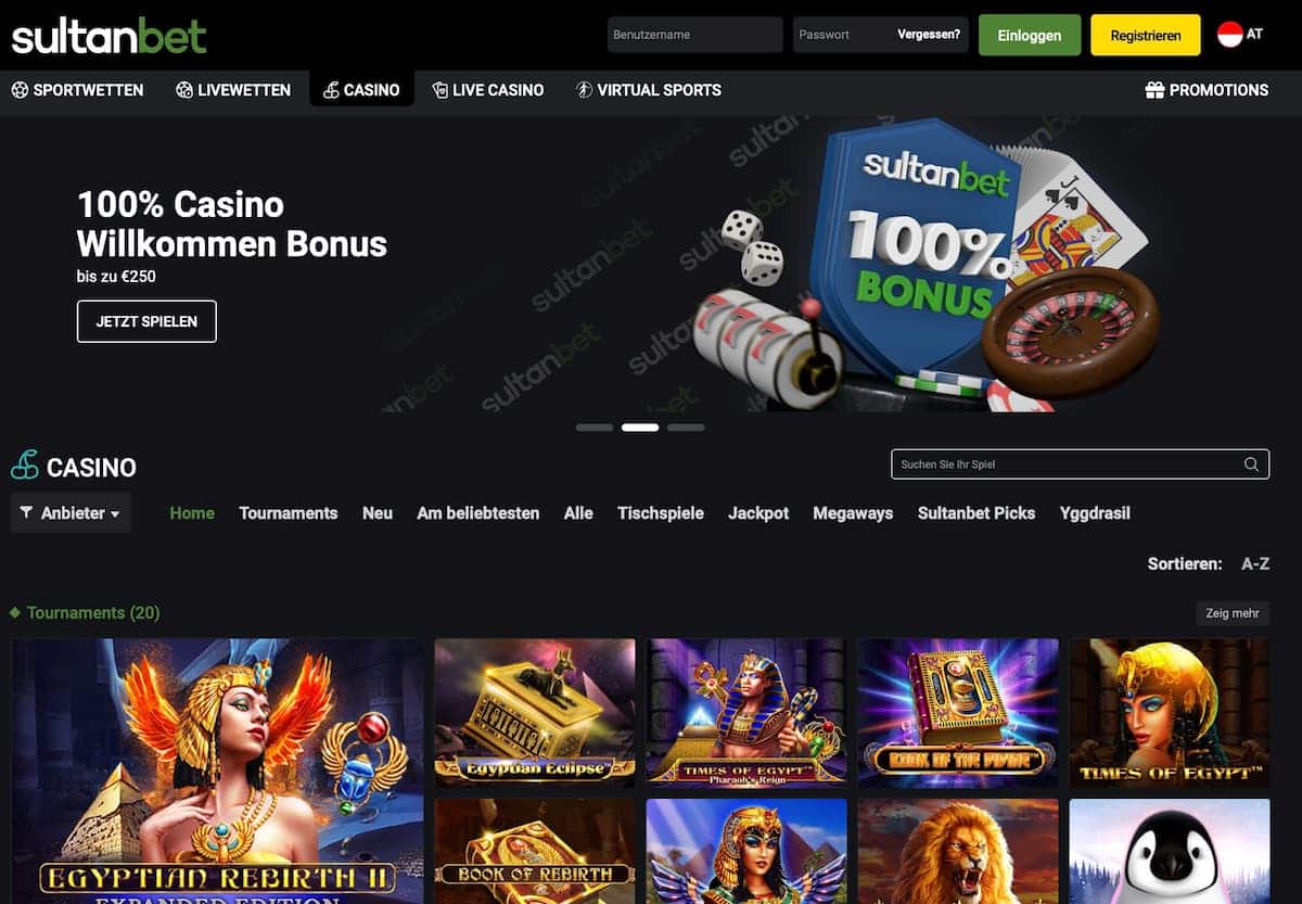 Sultanbet Wettanbieter mit Casino
