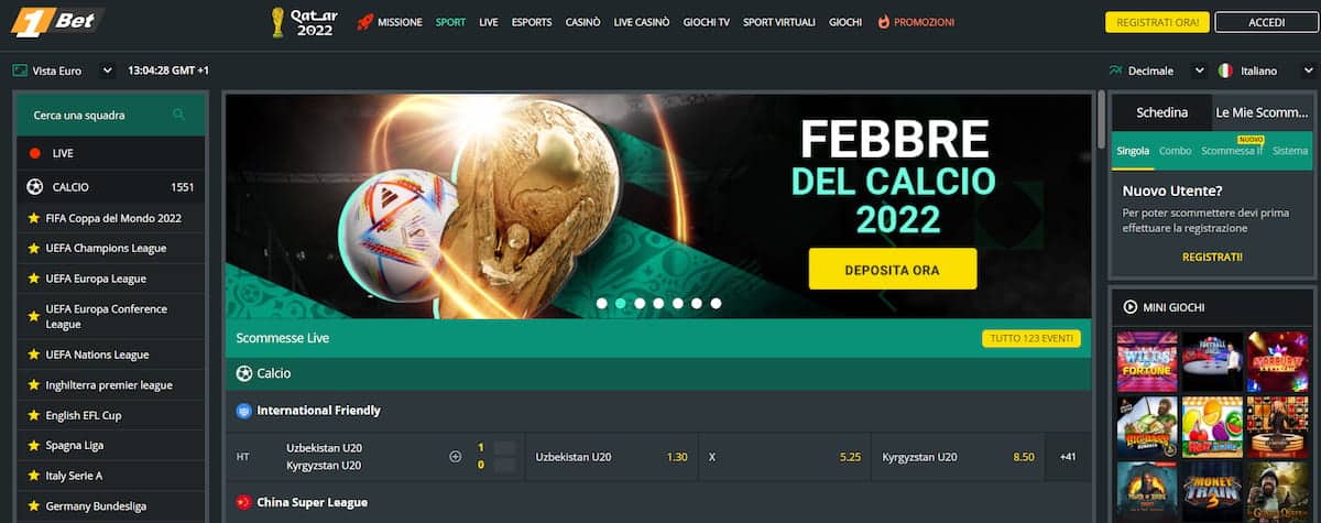 1Bet Scommesse sulla Serie A